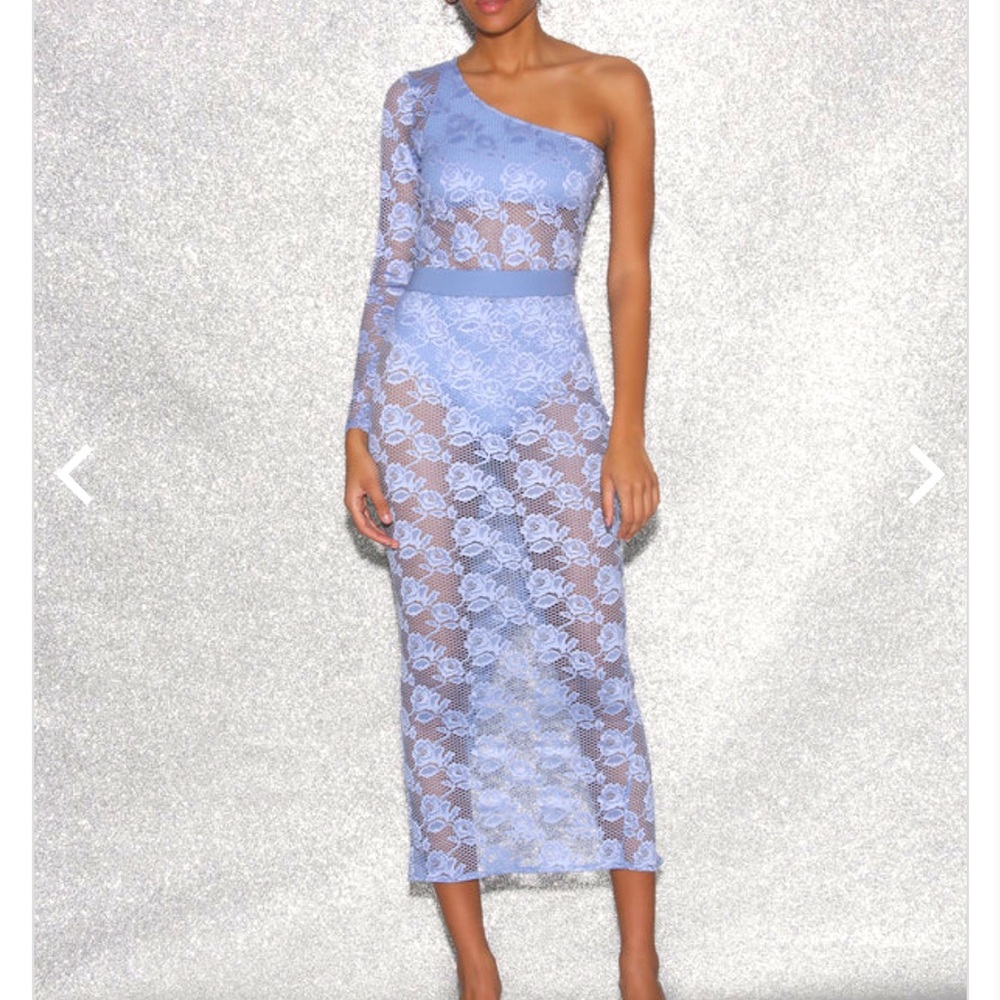 Fleur Du Mal lace set, body suit and skirt.